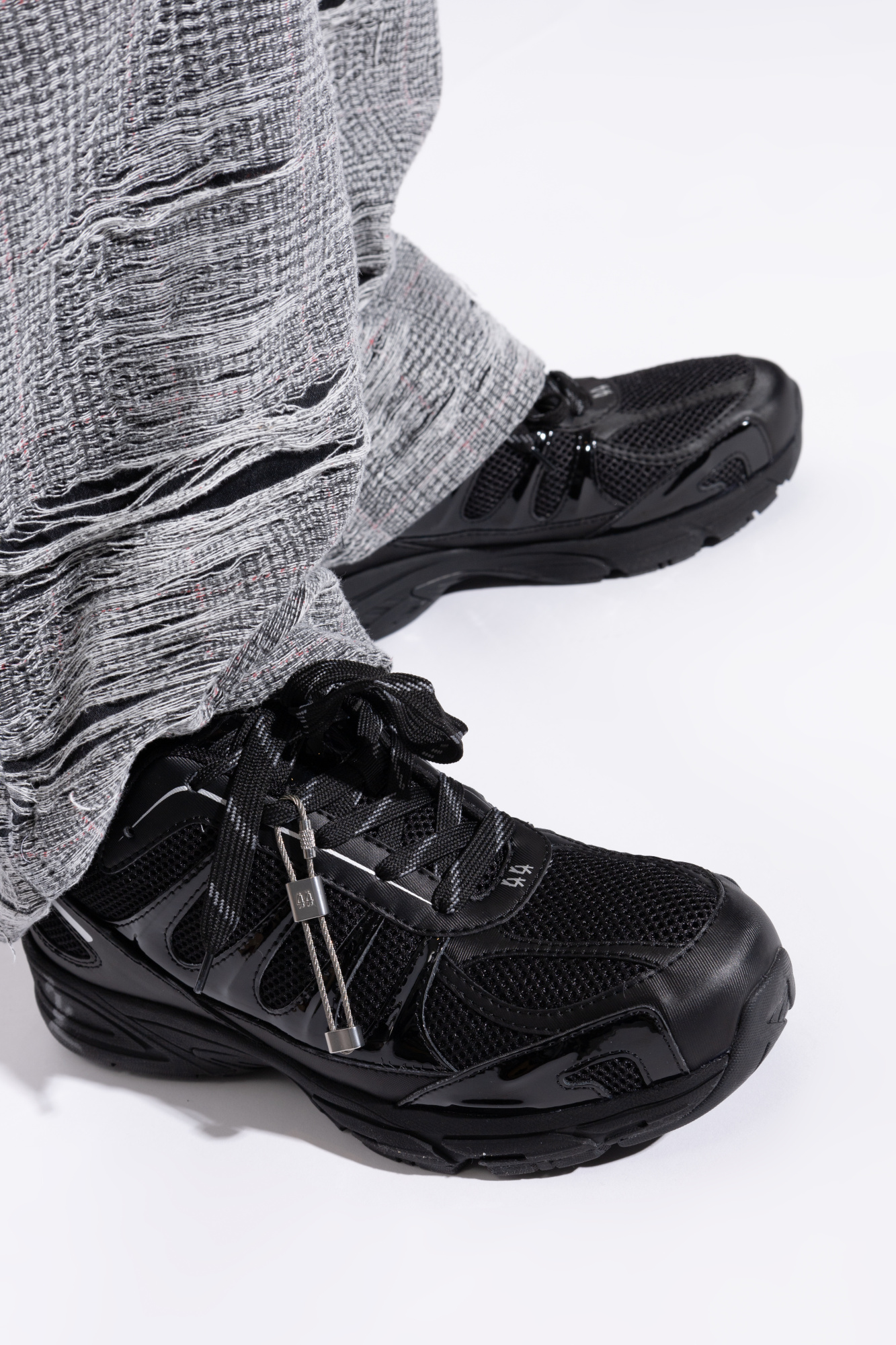 スニーカー 44 LABEL Men Sneakers B0030600 FA612 P635 BLACK Black Dragger sneakers 44 label group - men - 44 LABEL GROUP